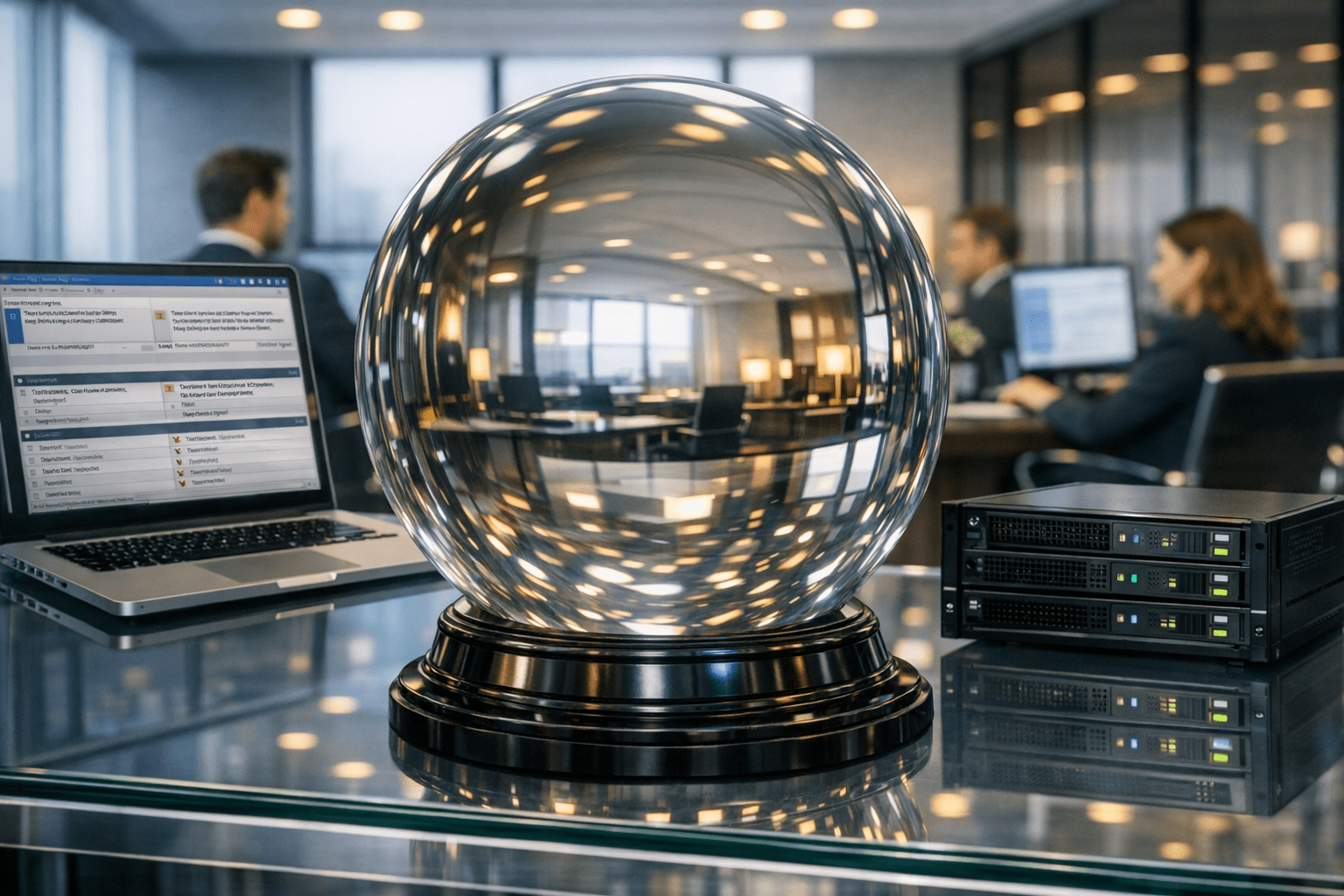 Image of crystal ball to look into the future