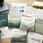Image of several sustainability and ESG reports