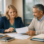 Image showing two individuals discussing project brief